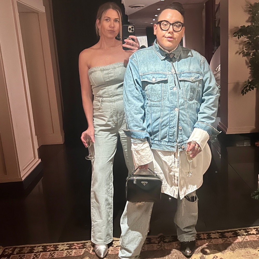 Denim Jean Jumpsuit - worn once!